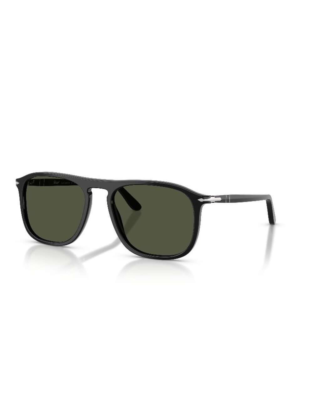 New Persol Unisex Sunglasses Black Green Lens Acetate Frame PO3392S 95 31 54